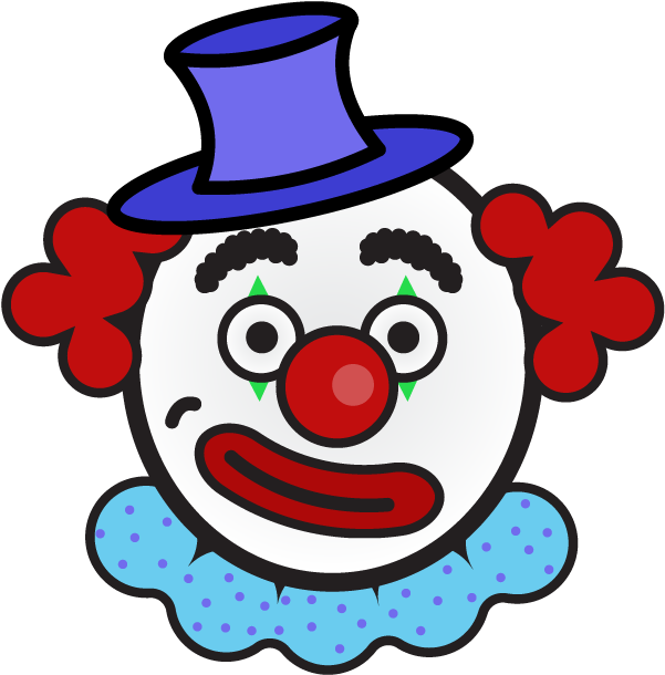 A Clown Illustration - Cartoon (855x777), Png Download