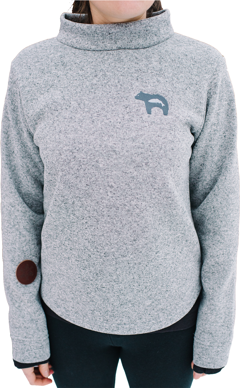 Spirit Bear Fleece Pullover - Sweater (1280x1280), Png Download