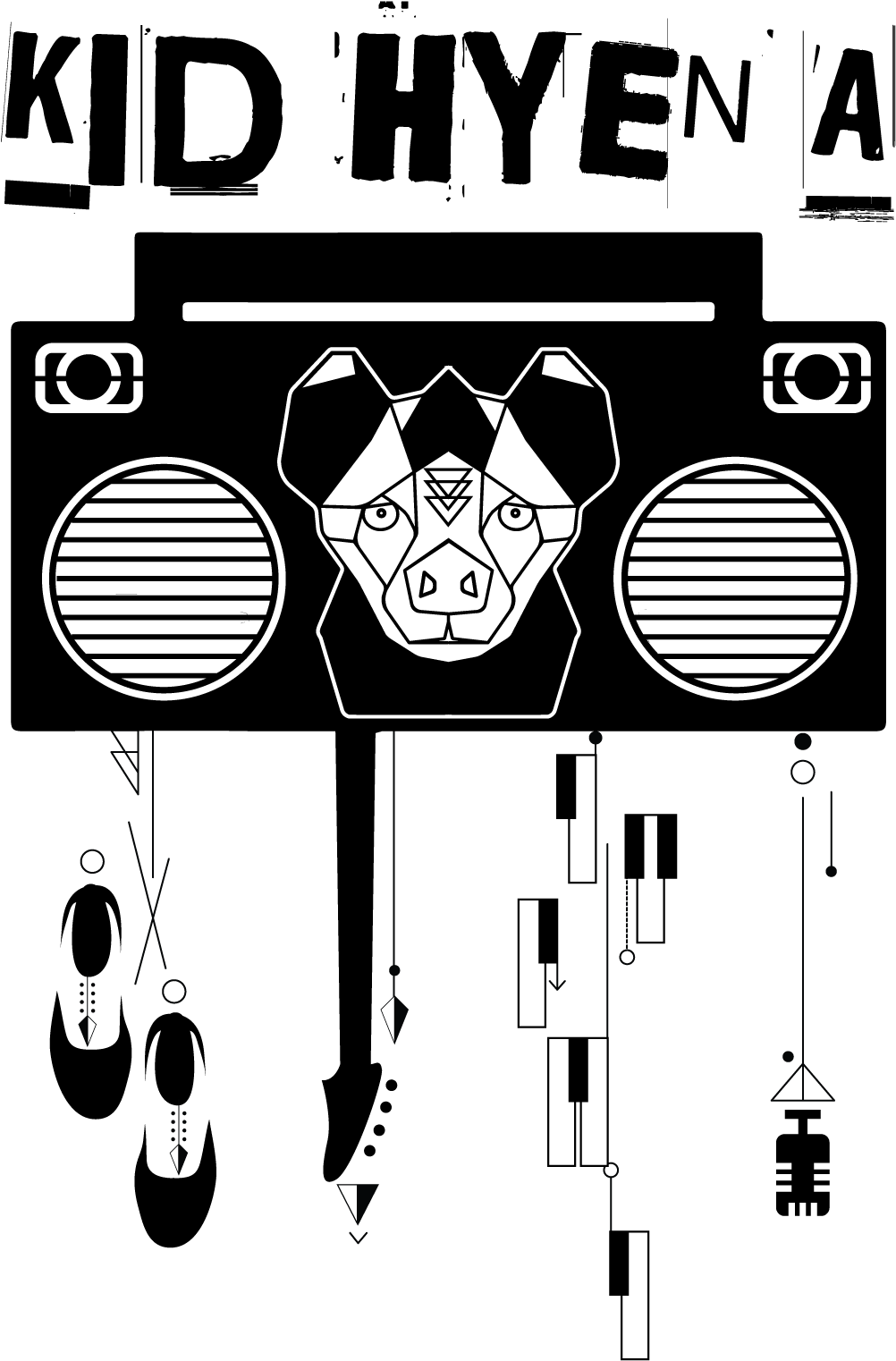 Kid Hyena - Graphic Design (1180x1705), Png Download