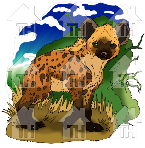 Recent Images - Spotted Hyena (600x611), Png Download