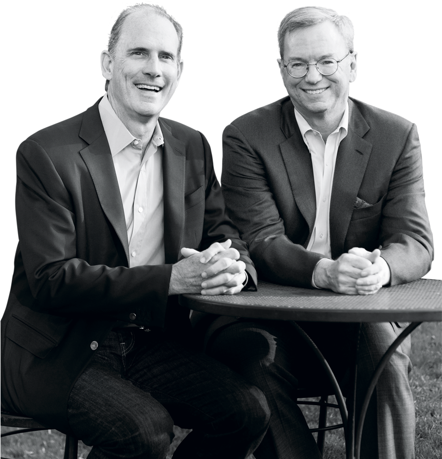 Authors Jonathan Rosenberg, Left, And Eric Schmidt - Eric Schmidt And Jonathan Rosenberg (881x949), Png Download