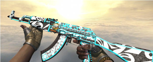 Ak-47 - Ak 47 Nevoa Frontal Adesivos (600x600), Png Download