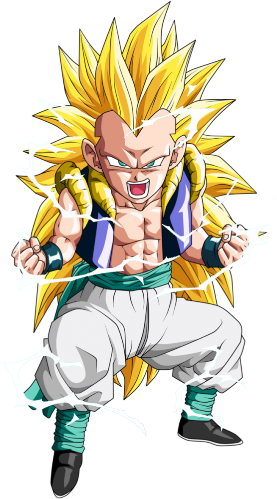 Gotenks Png - Dragon Ball Z Gotenks Ssj (560x1024), Png Download
