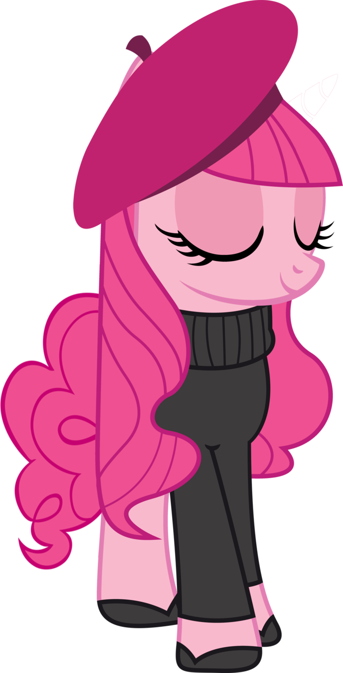 Beret, Pinkie Pie, Safe - My Little Pony French (680x1333), Png Download