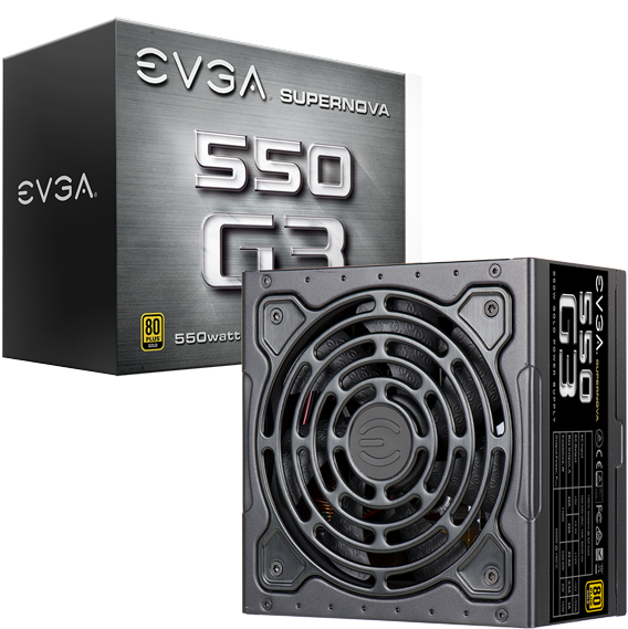Evga 220 G3 0550 Y2 Supernova 550 G3, 80 Plus Gold - Evga Supernova G3 (600x600), Png Download