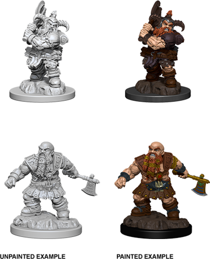 Nolzur's Marvelous Miniatures Male Dwarf Barbarian (1200x1200), Png Download