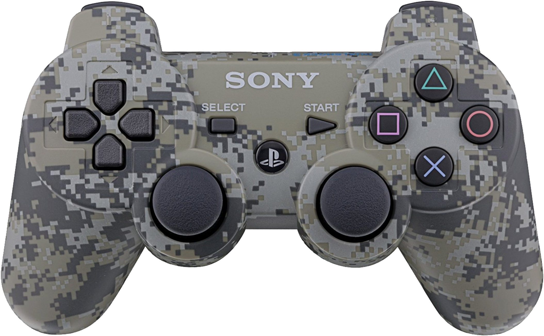 Sony Ps3 Dual Shock Controller Camo Green - Camo Ps3 Controller (2200x1362), Png Download