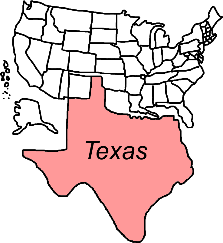 Texas In Usa - High Resolution United States Map Blank (753x832), Png Download