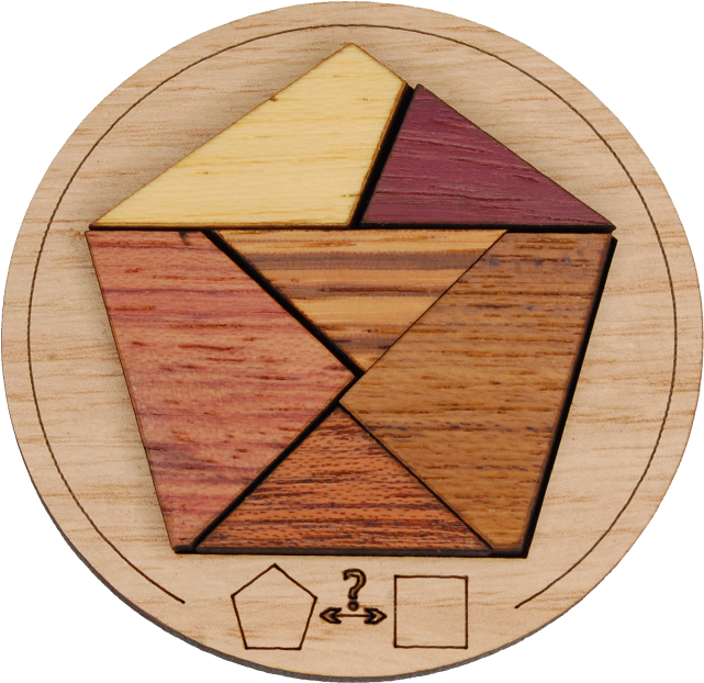 Minipuzzle - Pentagon - Plank (640x640), Png Download