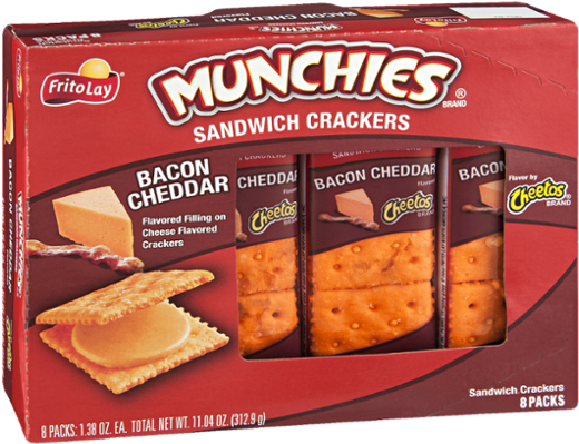 Bacon Cheddar Crackers (600x600), Png Download