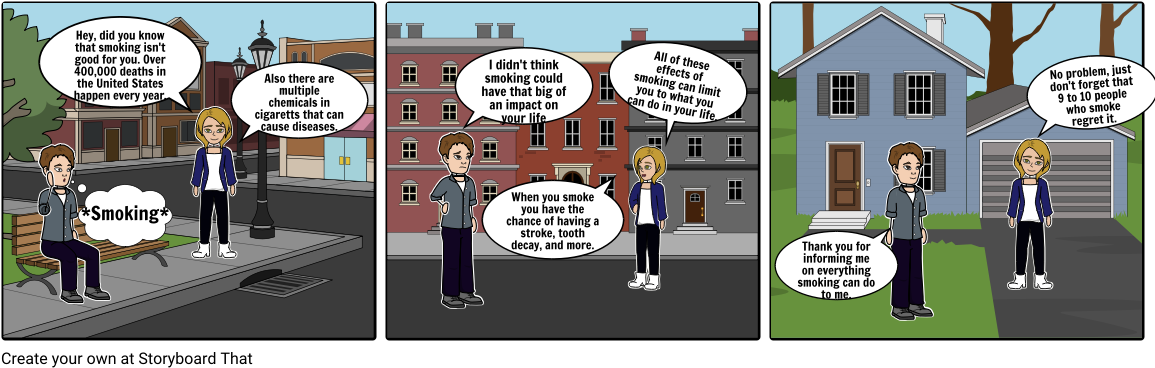 The Dangers Of Smoking - Comics (1164x385), Png Download