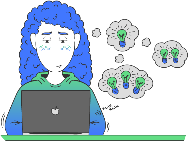 Ideer Mod Stress - Cartoon (667x500), Png Download