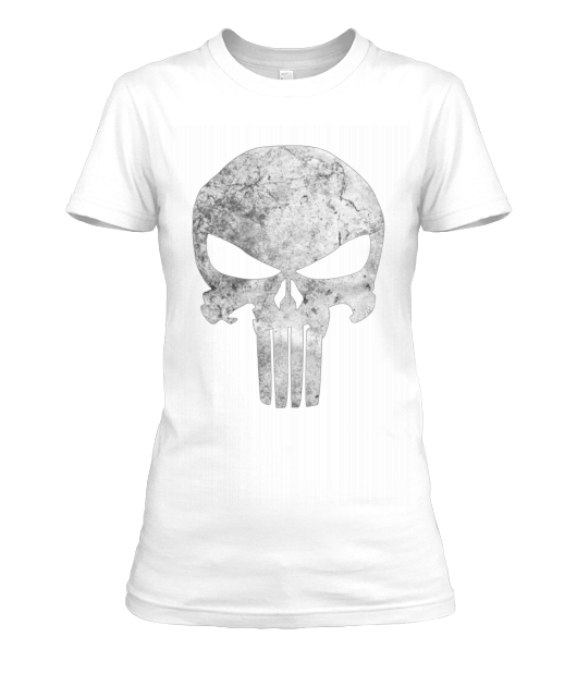 Women - Punisher Shirt Marvel (530x630), Png Download