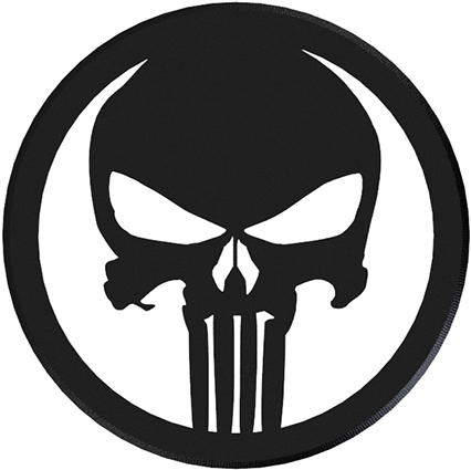 Punisher Skull And Crossbones (600x600), Png Download
