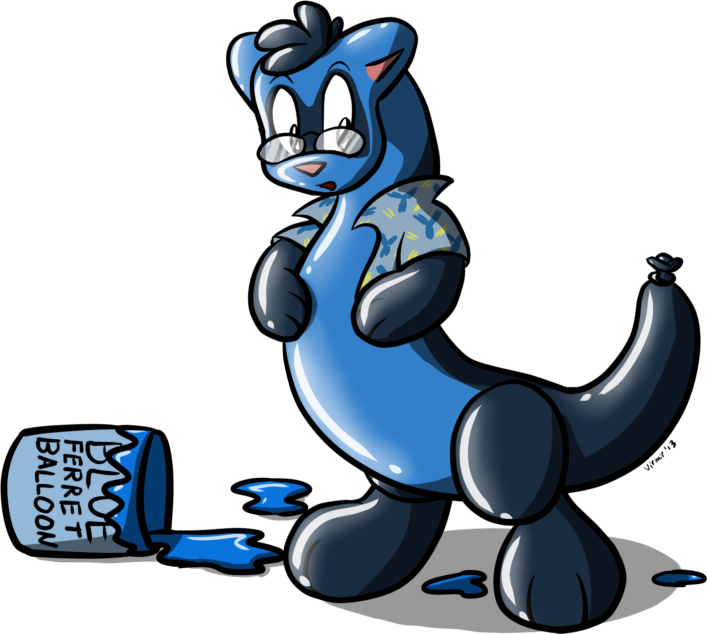 Big Version - Blue Ferret (2947x2402), Png Download