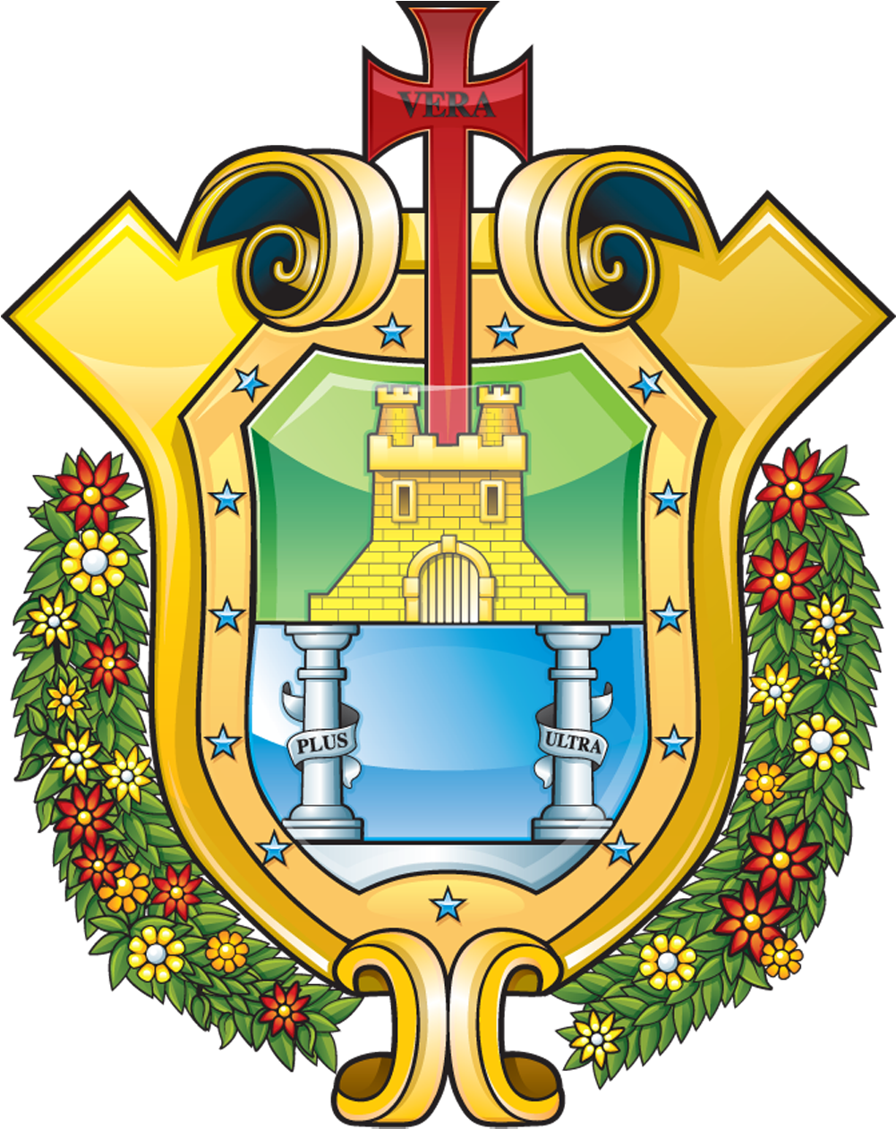 Escudo De Veracruz - Veracruz (1050x1300), Png Download