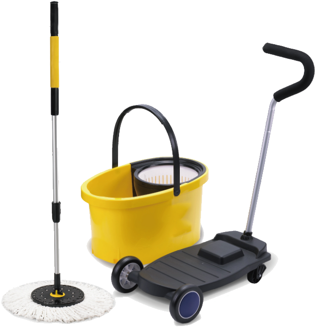 Meet The Complete Spin Mop System - Floor (697x672), Png Download