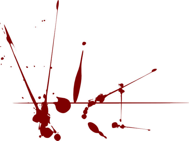 Vector Blood Splatter (640x480), Png Download