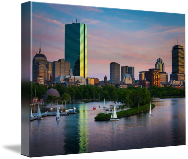 Boston Skyline Png - Boston Skyline Art (650x550), Png Download
