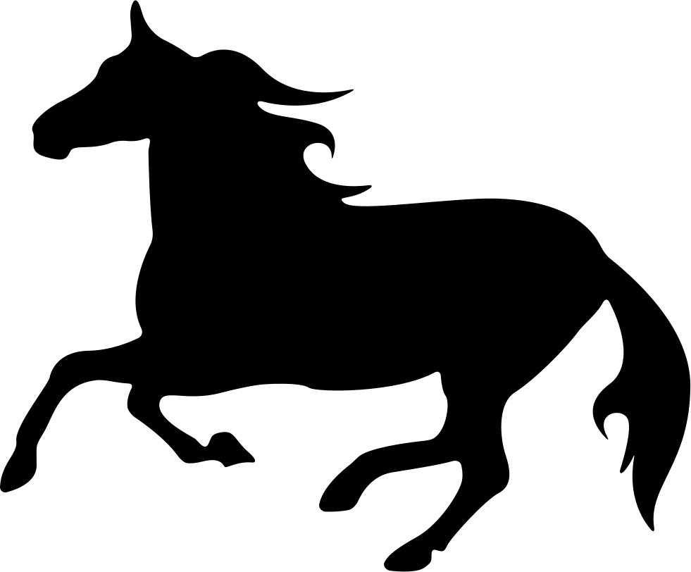 Horse Silhouette Comments - Horse Silhouette Svg (981x812), Png Download