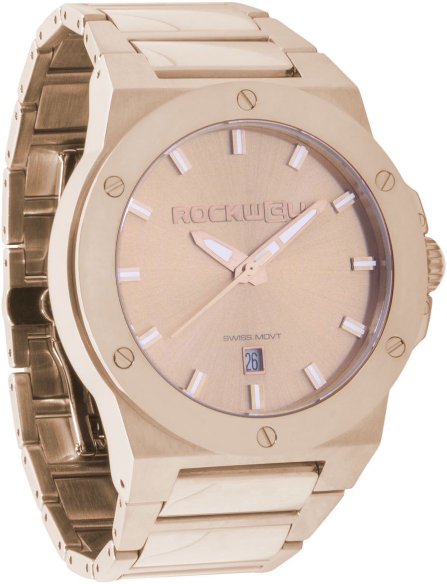 Commander Rose Gold/rose Gold, Rose Gold - Analog Watch (960x1200), Png Download