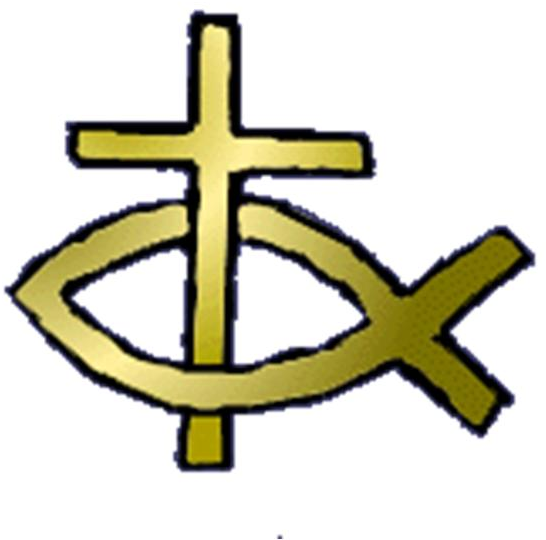 Fis-logo - Cross And Fish (677x554), Png Download