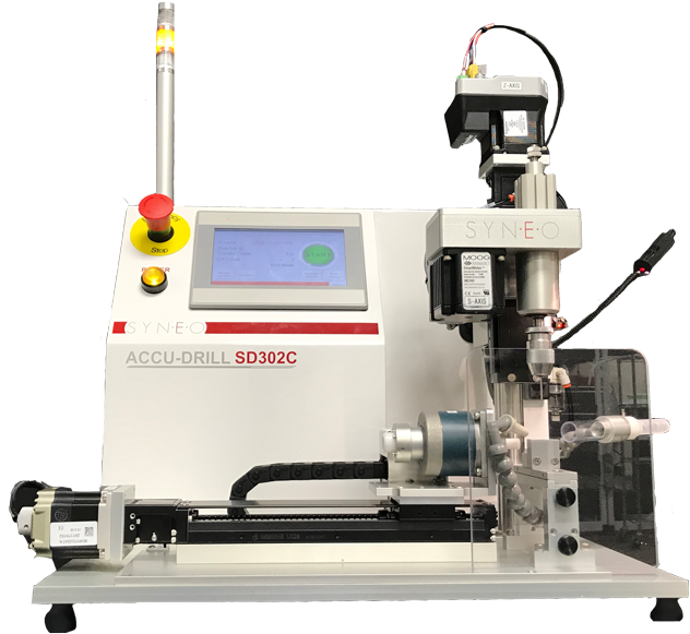 Syneo Accu-drill Sd Automated Medical Tubing Drill - Lathe (801x600), Png Download