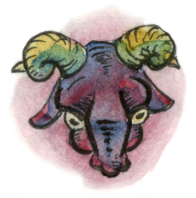 Aries - Bull (634x642), Png Download