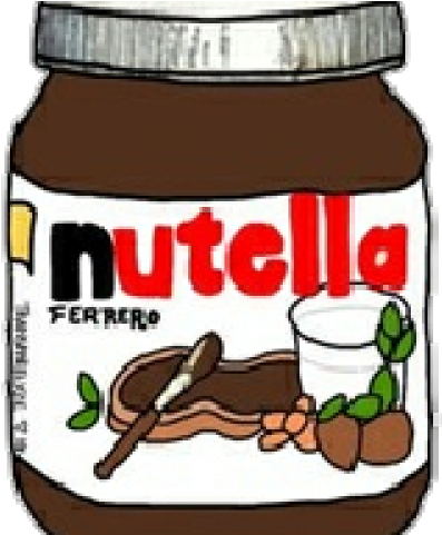 Drawn Nutella Cartoon - Nutella Tumblr Png (640x480), Png Download