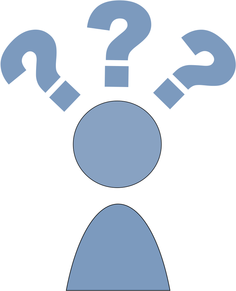 At A Loss - Bonhomme Question (1024x1024), Png Download