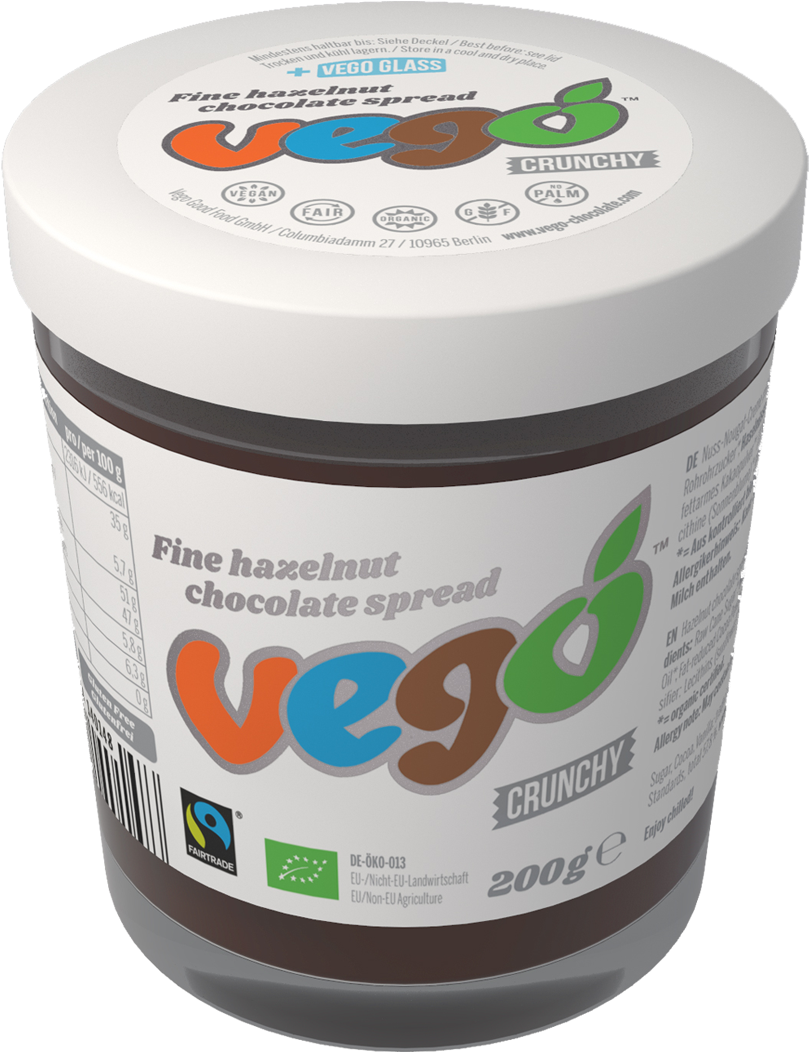 Vego Vegan Nutella Spread - Spread (1046x1280), Png Download