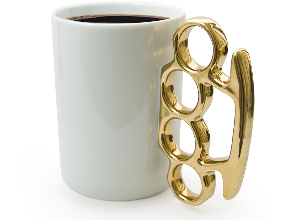 The Perfect Way To Deliver Your Hit Of Caffeine - Knuckle Duster Mug Uk (1020x750), Png Download