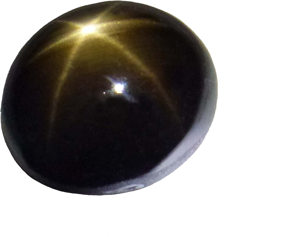 Black Star Sapphire - Gemstone (4000x2500), Png Download