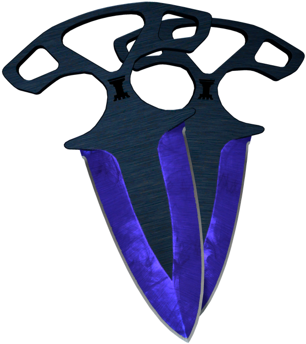 S875-sapphire - Shadow Daggers Violet (640x714), Png Download