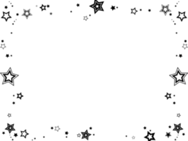 Star Border Clipart Black And White (640x480), Png Download