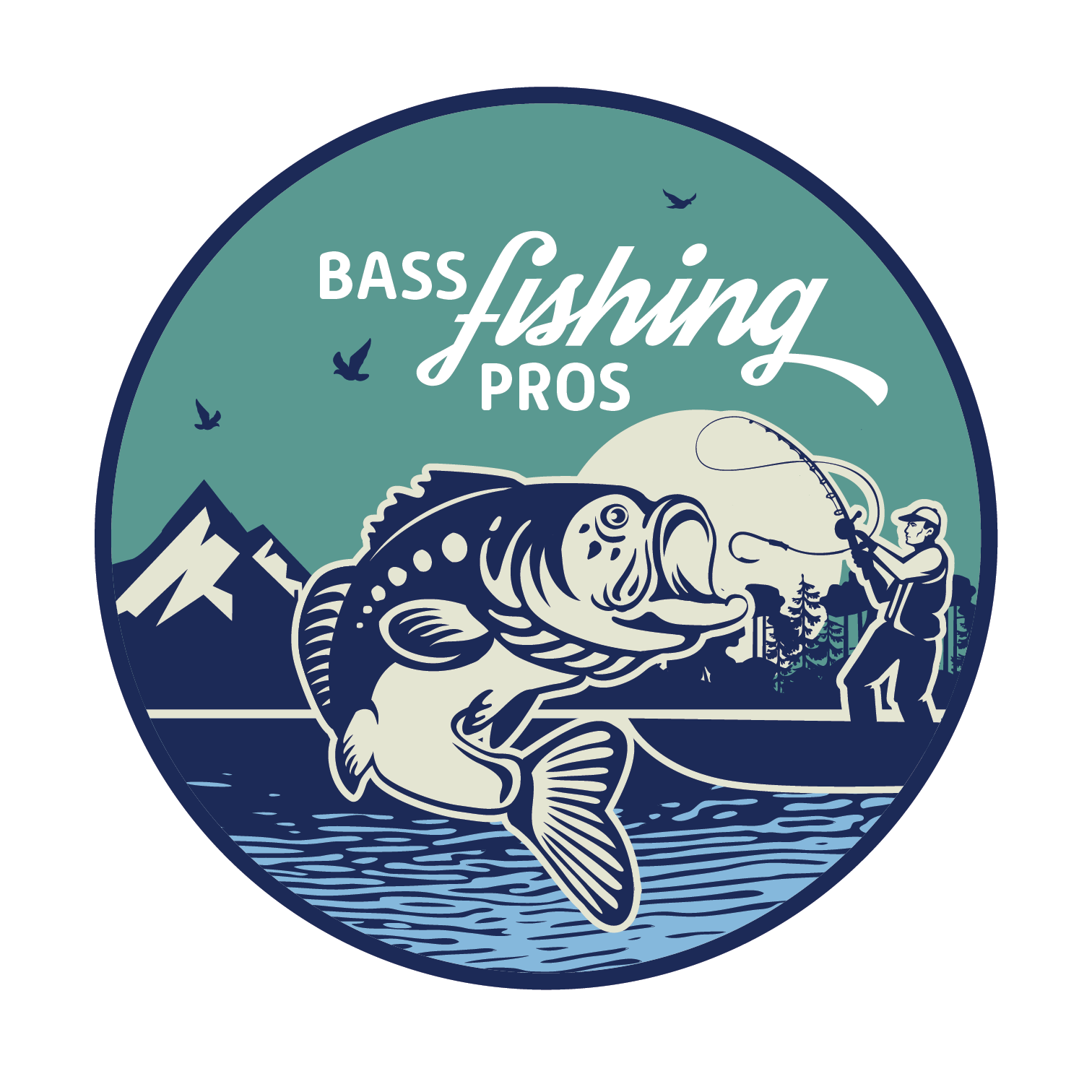Bass Fishing Pros - Illustration (1661x1511), Png Download
