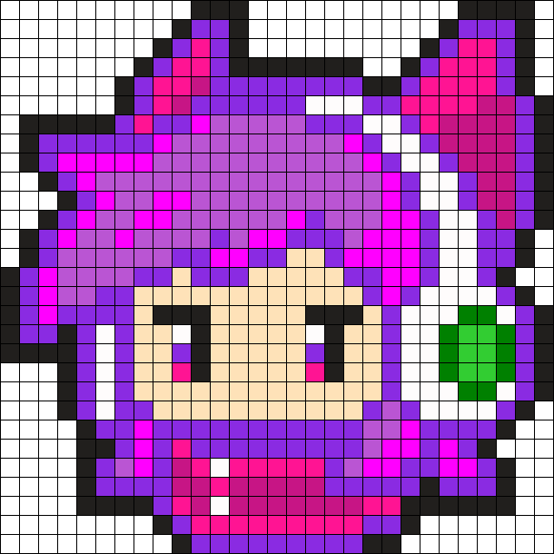 Arcade Ahri Perler Bead Pattern / Bead Sprite - Arcade Ahri Icon (610x610), Png Download