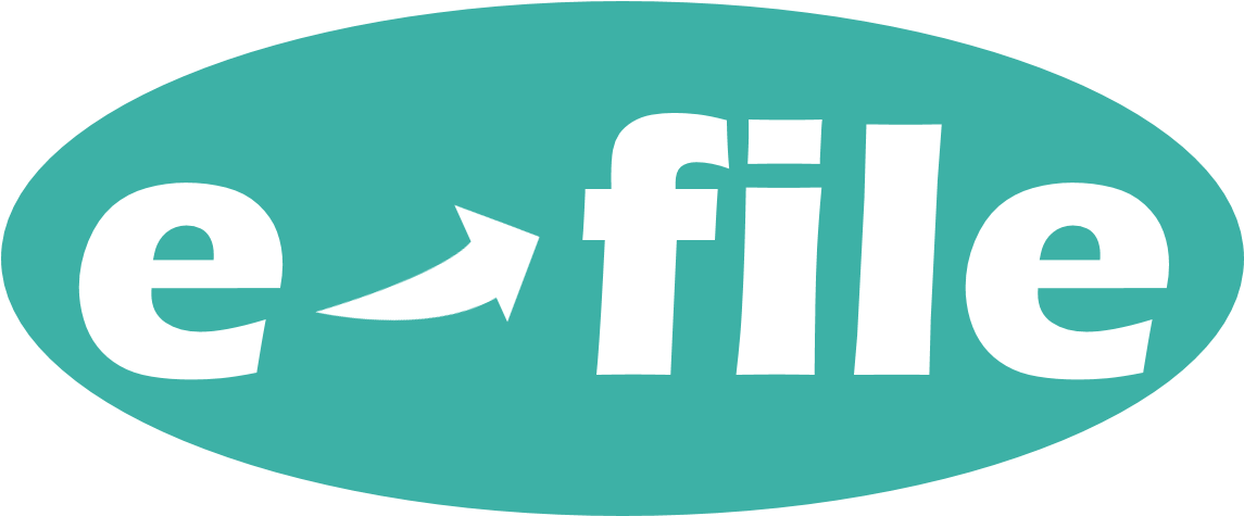 Efile Button (1153x478), Png Download
