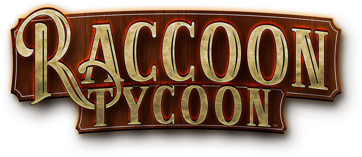 Raccoon Tycoon Title - Signage (1200x521), Png Download