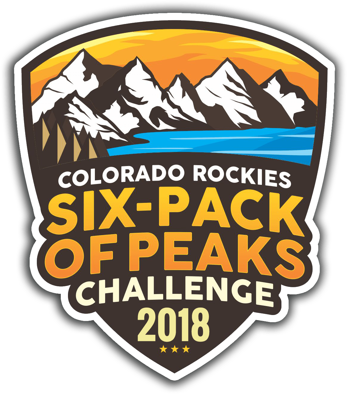 Colorado Rockies Six-pack Of Peaks Challenge - Poster (1362x1362), Png Download