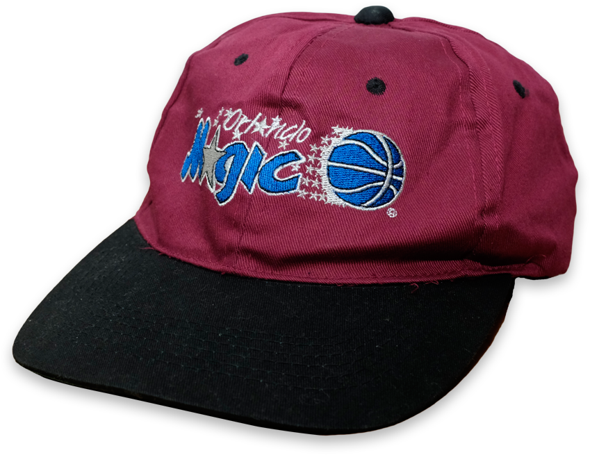 Vintage Orlando Magic Nba Snapback Burgundy/black - Baseball Cap (900x900), Png Download