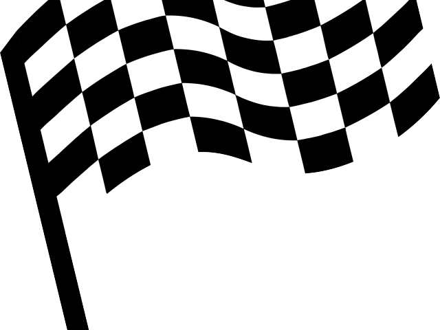 Drawn Race Car Race Flag - Clipart Car Race Flag (640x480), Png Download