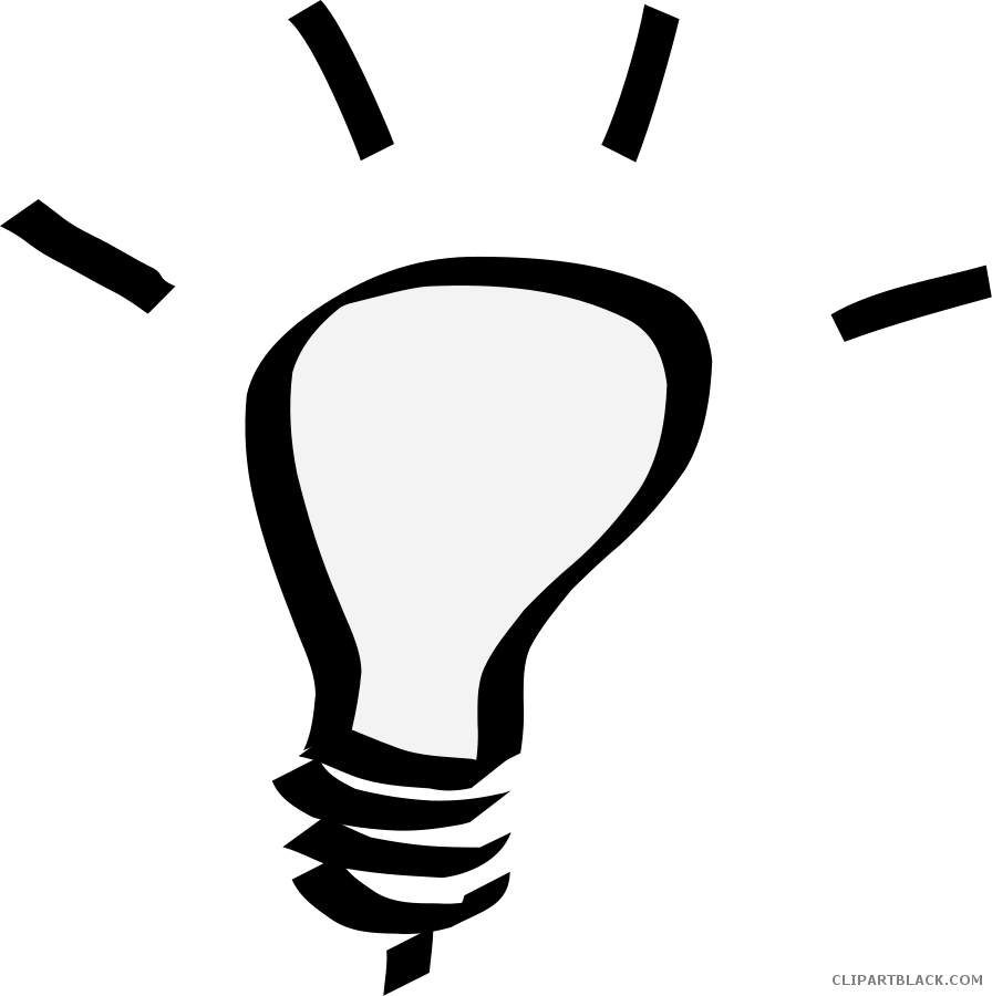 Png Transparent Stock Glowing Clipartblack Com Tools - Light Bulb Clip Art (896x900), Png Download