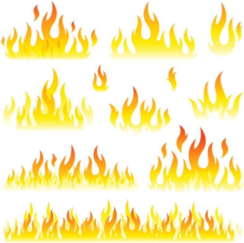 Flames Setpicture Png - Flames Clip Art Png (850x821), Png Download