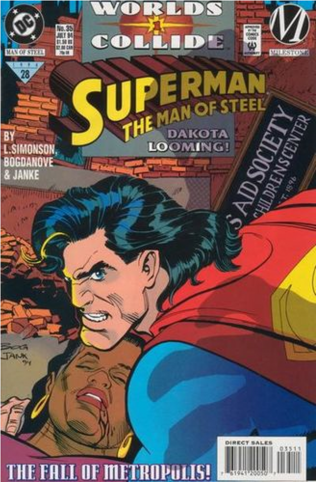 Купете Comics 1994-07 Superman - Superman: The Man Of Steel (950x950), Png Download