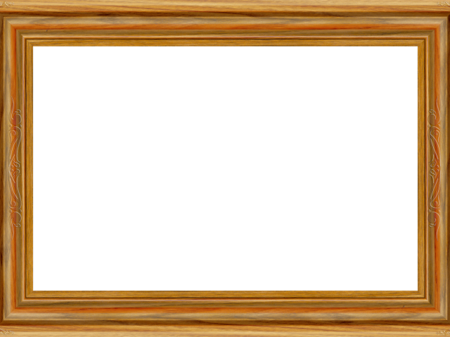 Photoshop Clipart Wooden Frame - Picture Frame (640x480), Png Download
