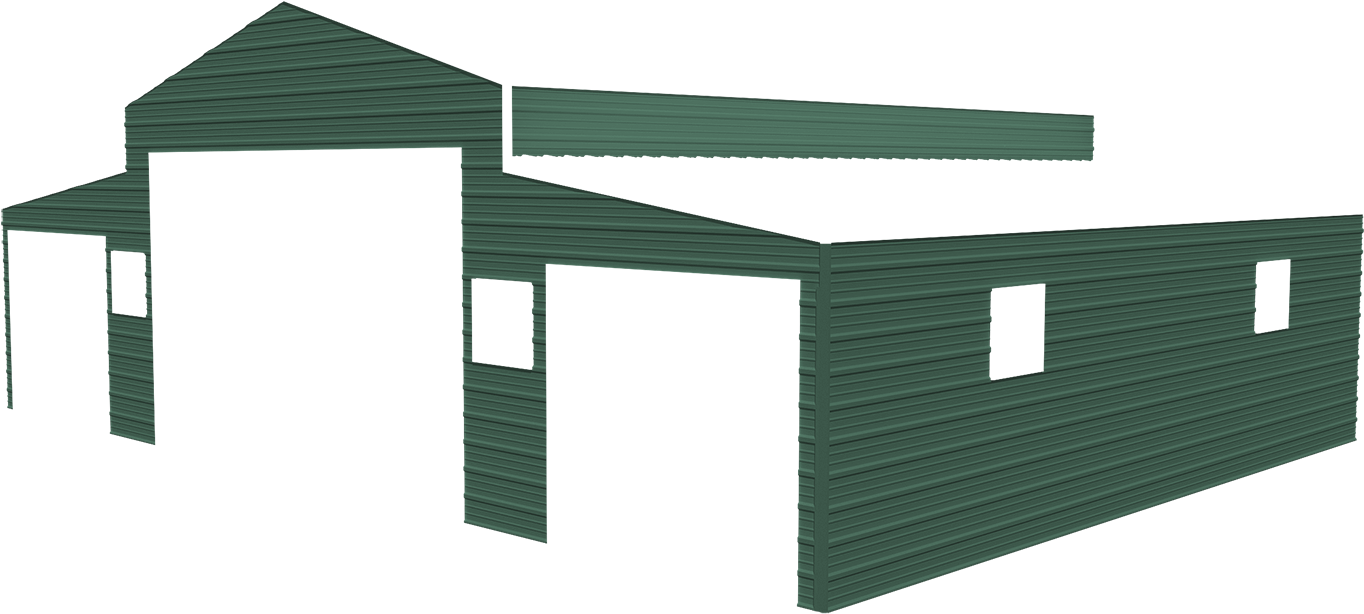 Barn Wall E Green - Shed (1600x861), Png Download