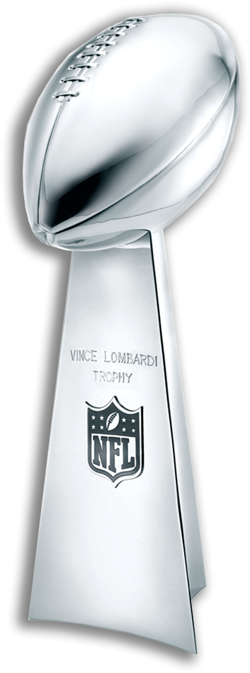 Super Bowls - Vince Lombardi Trophy Logo (522x1024), Png Download