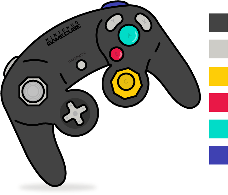 Gamecube Controller - Kamera Verboten (1000x1000), Png Download