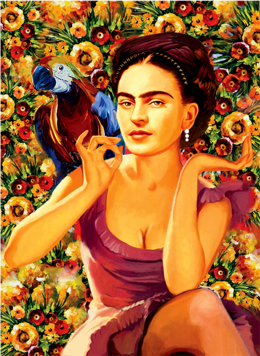 Frida Kahlo Puzzle (700x700), Png Download
